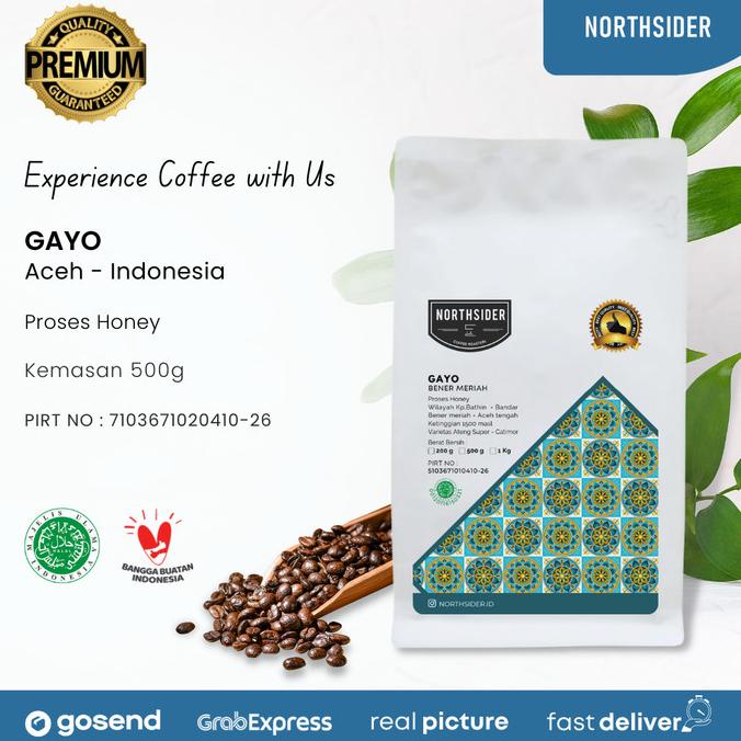 

BIJI KOPI ARABIKA ACEH GAYO HONEY - 500GR NORTHSIDER COFFEE