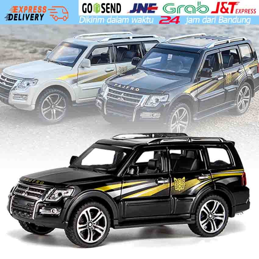 Scale 1/32 Diecast Miniatur Mobil MITSUBISHI PAJERO SPORT Mainan Pajero Die Cast Mobil 1:32 Mitsubis