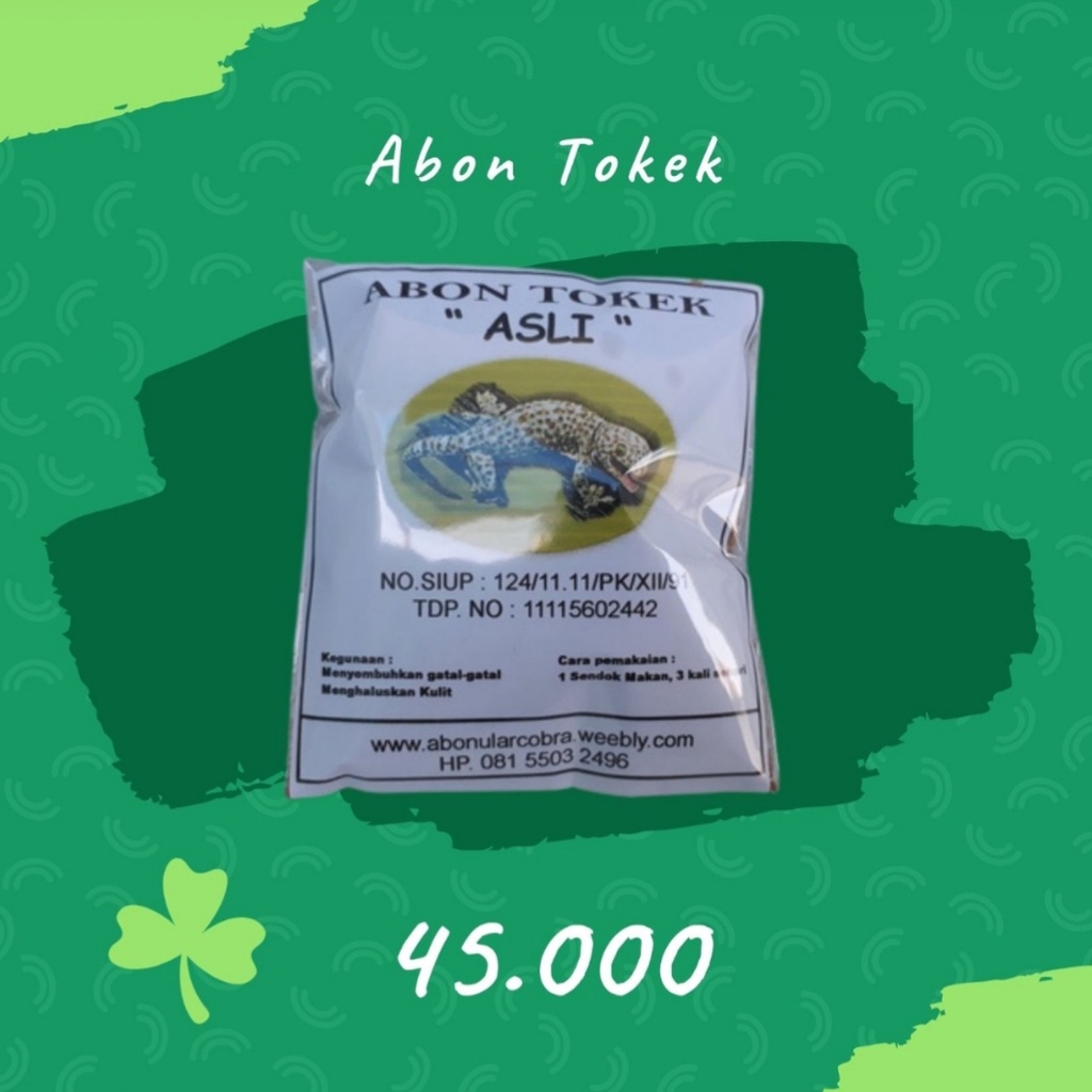 

Abon Tokek mengobati gatal kulit Herbal