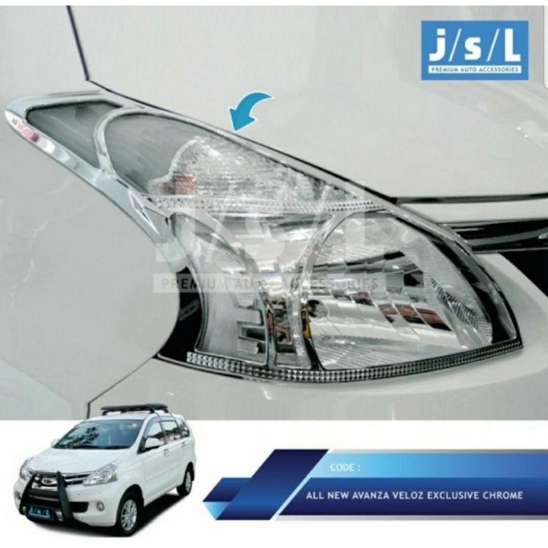paket garnis lis list lampu belakang & depan mobil all new avanza xenia