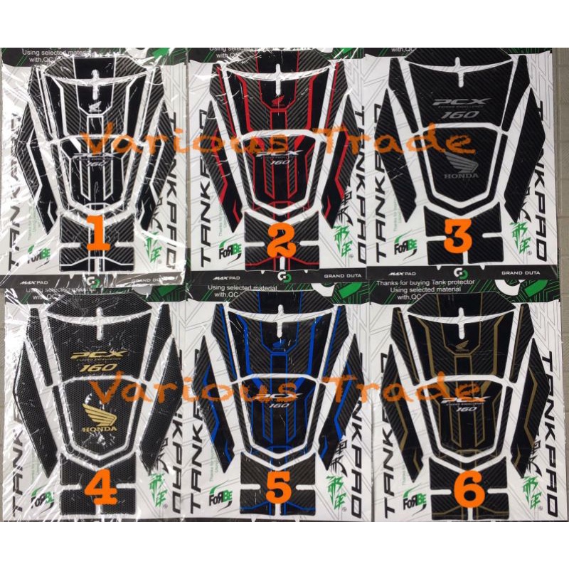 Sticker stiker Timbul Tankpad Motor Honda PCX 160 2021 Tangpad Timbul