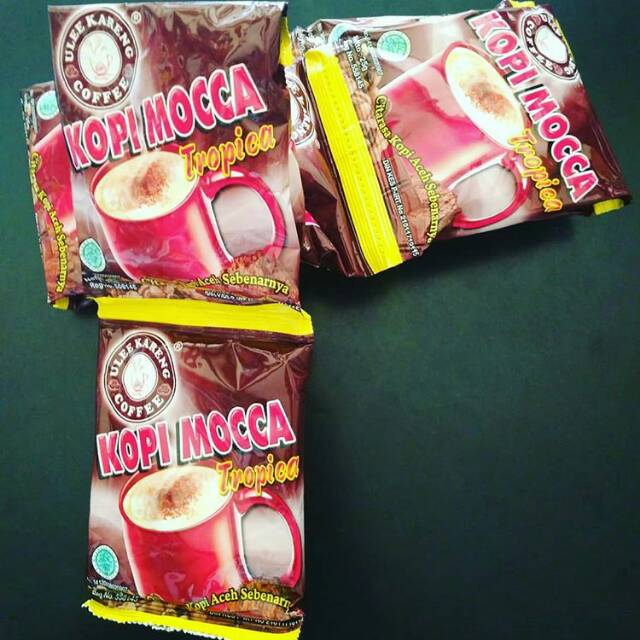 

kopi ulee kareng mocca isi 10 bks per renteng.berat 250 gram