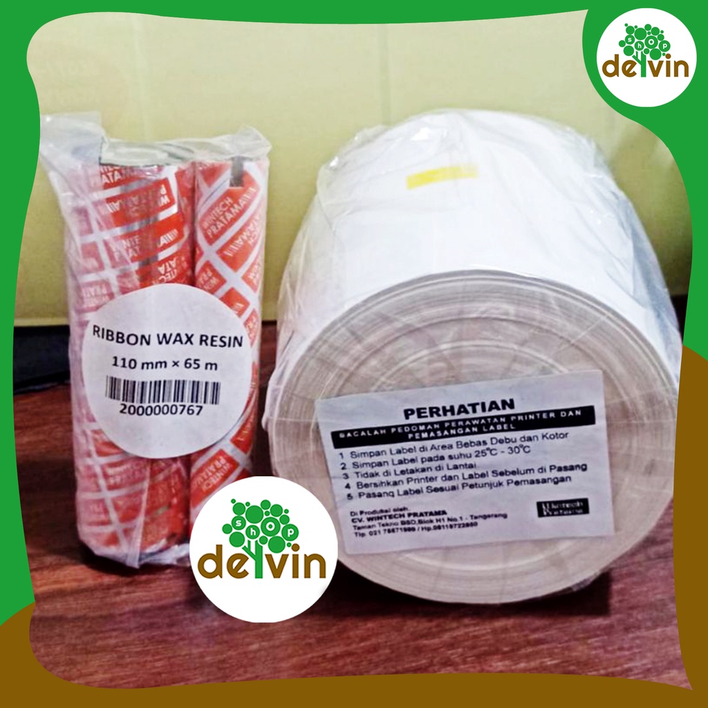 

Label Ribbon & Thermal Sticker Barcode 100x130 mm 1 Line 500pc