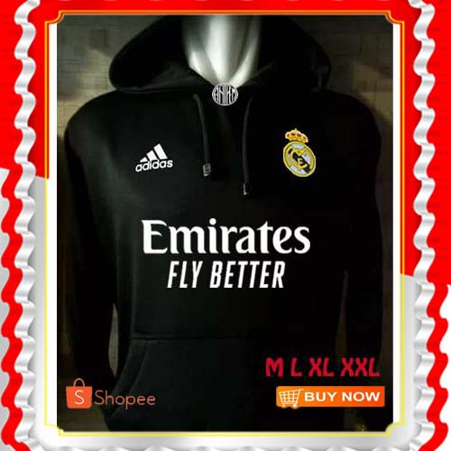 JAKET REAL MADRID HITAM