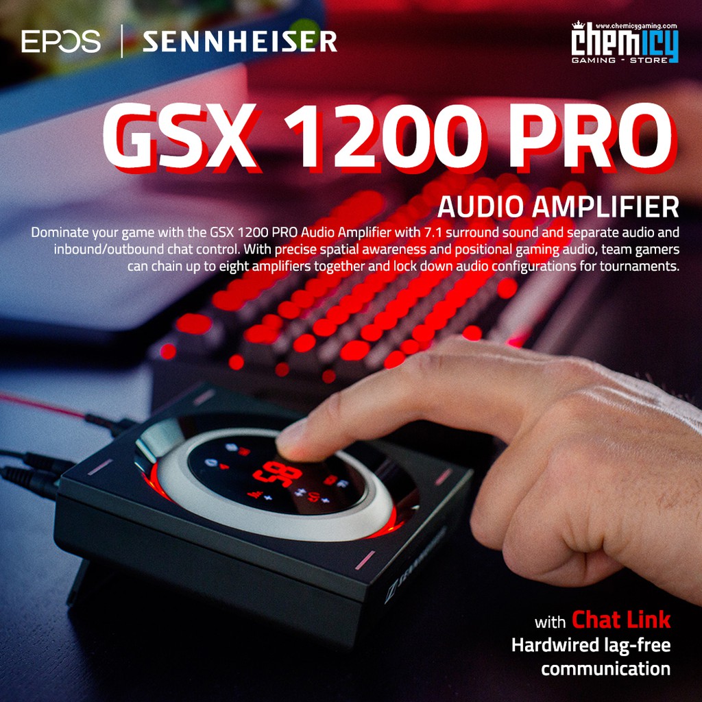 EPOS I Sennheiser GSX 1200 PRO Gaming Audio Amplifeir Ext Sound Card