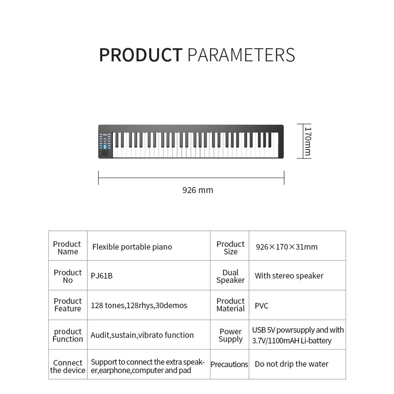 Keyboard piano kecil keyboard portabel bluetooth 61 tombol piano profesional 61 tombol piano listrik pintar