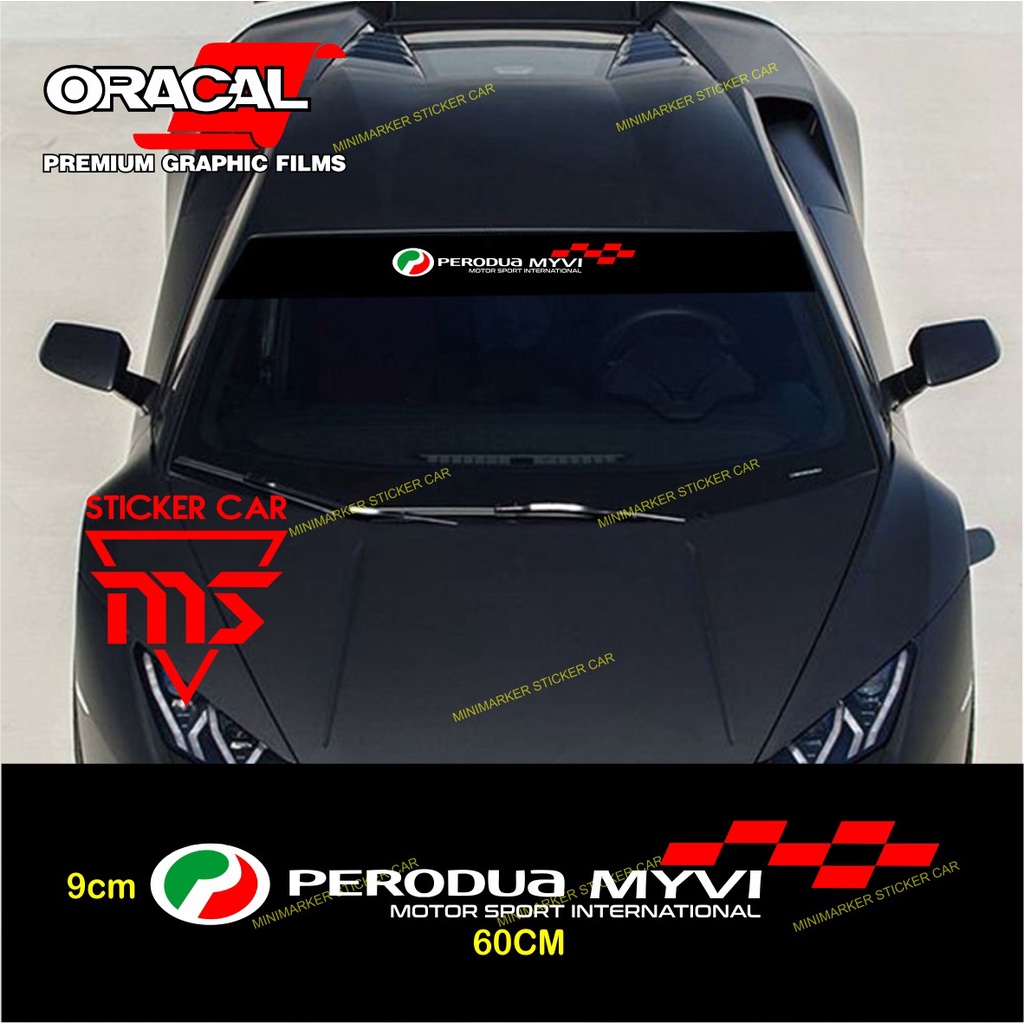sticker myvi sticker mobil perodua myvi kaca mobil terbaru