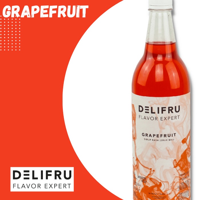 

GRAPEFRUIT SYRUP 1000ML - DELIFRU FLAVOR SYRUP