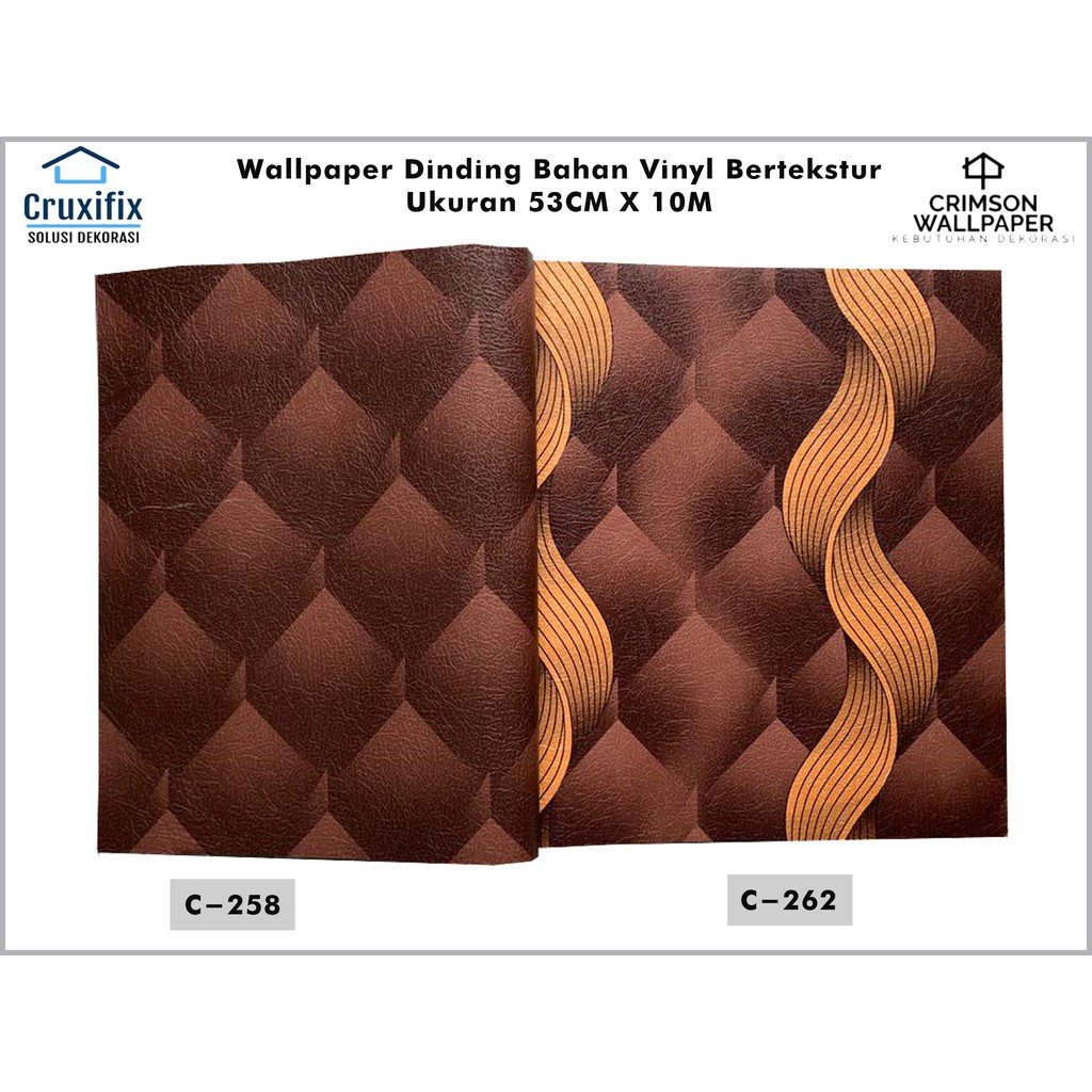 Wallpaper Dinding 3D Vinyl Premium Bertekstur