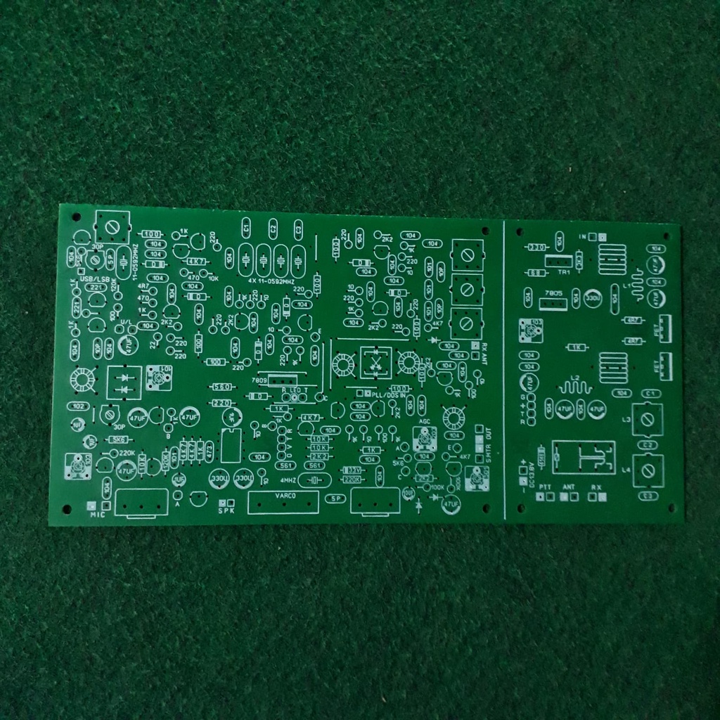 pcb bitx plus agc  kit ssbradio  hf include linier 5-12 watt