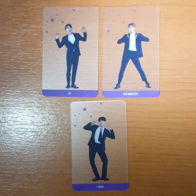 BTS Jhope Jin RM mood light mini photocard from festa 2017