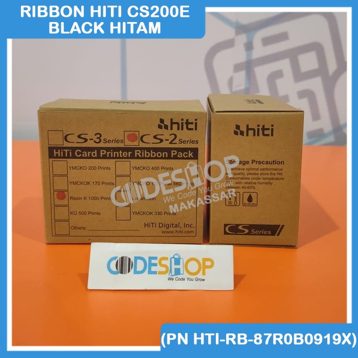 RIBBON BLACK / HITAM FOR HITI CS200E ORIGINAL
