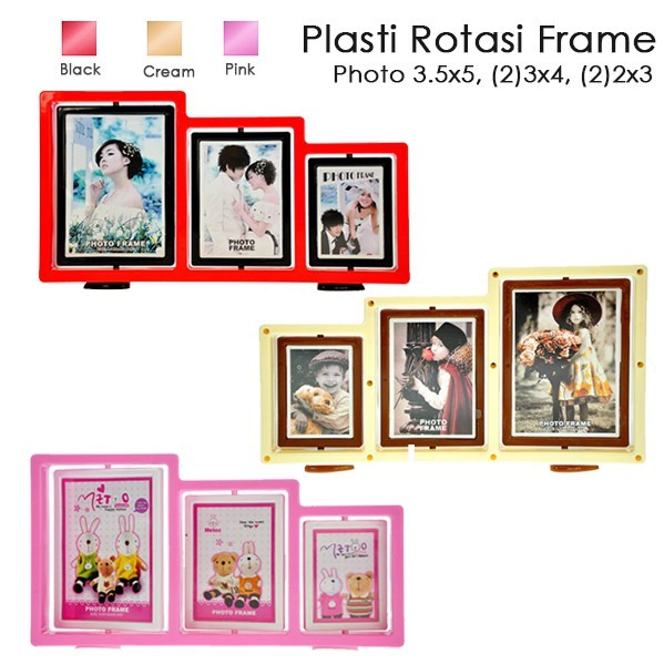 Bingkai Plastik dan cermin MHT333 Pigura Frame Bingkai Foto