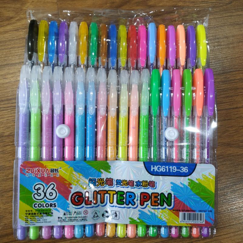Glitter pen isi 36 warna MH1511
