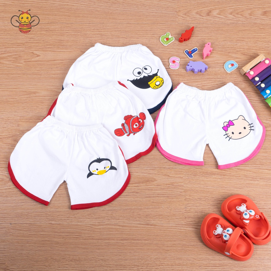 BEE - Setelan Baju Anak / Set Anak Karakter Sablon Baju kaos Dan Celana Anak Unisex