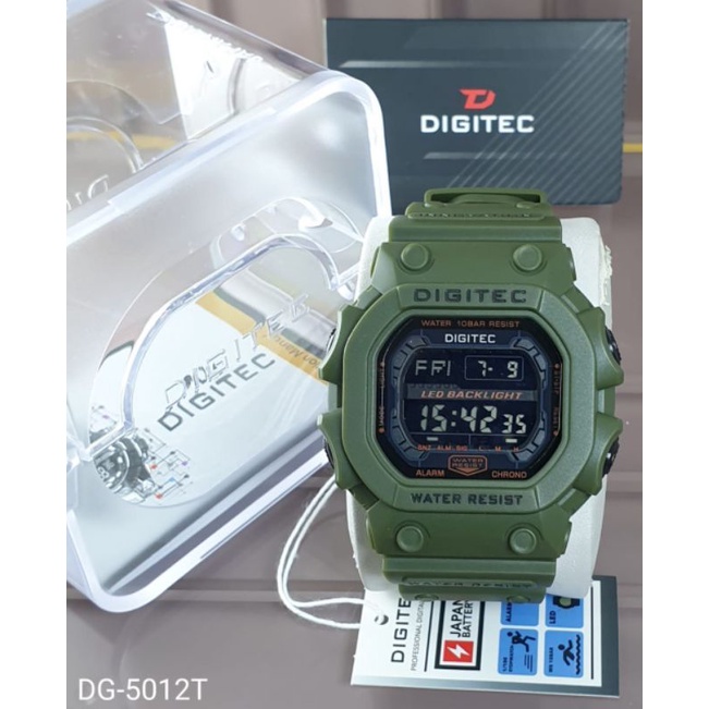 Jam Tangan Pria Digital Digitec Original DG-5012T Tahan Air Gratis Ongkir COD