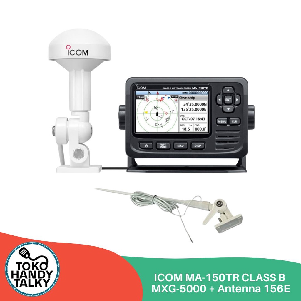 Icom MA-510TR Class B AIS Transponder dan MXG-5000 GPS Receiver MA510