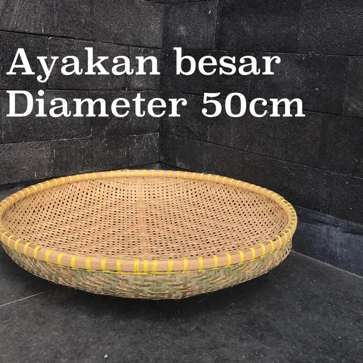 Penjualan Hemat ayakan tampah bambu Diameter 50-52cm (Grade A)