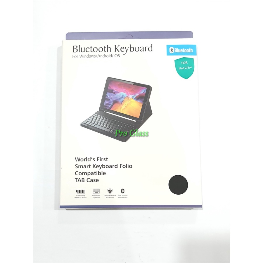 Ipad 2 / 3 / 4 Book Cover KEYBOARD Bluetooth Premium Case