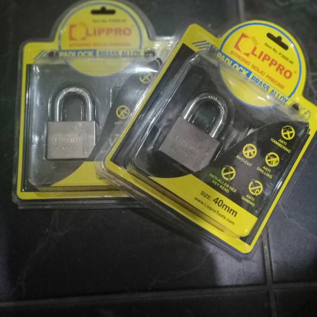 LIPPRO-Gembok 40mm leher Pendek High Security