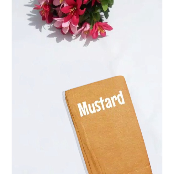 PREMIUM MANSET Tangan Sambung Punggung Kaos Rayon Anti Melorot Balero Bolero Mangset Iner Inner-Mustard