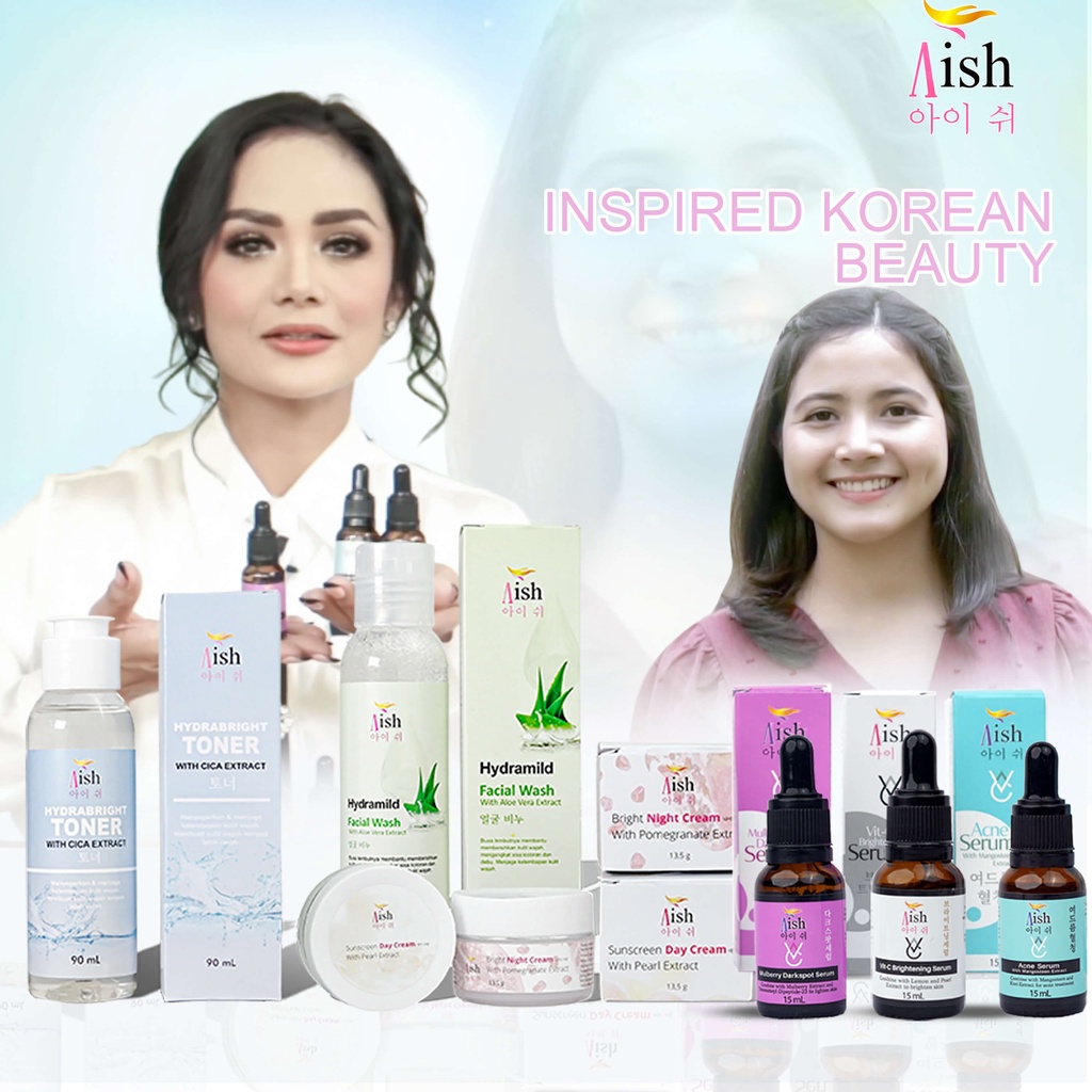 AISH SKINCARE BRIGHTENING ACNE DAKSPOT SERUM LENGKAP KOREA - 100% ORIGINAL BPOM