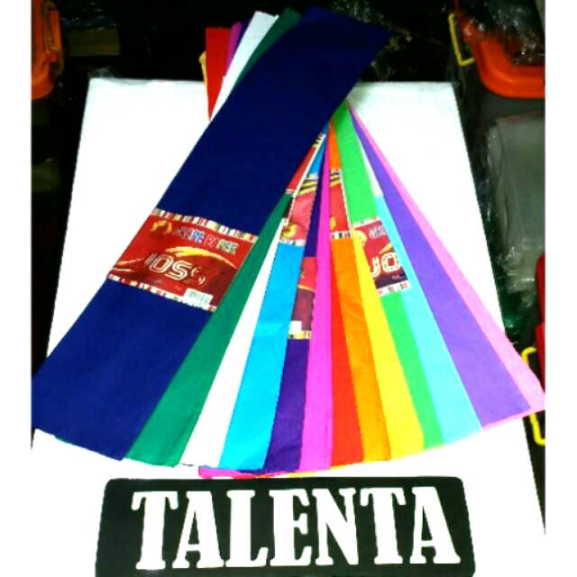 Kertas Krep Warna - Crepe Paper Ecer 1 Pcs