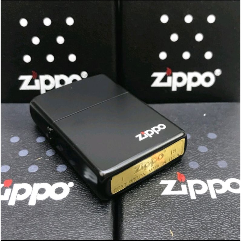 KOREK ZIPPO MATTE BLACK PREMIUM GRADE ORI KOREK ZIPPO MURAH