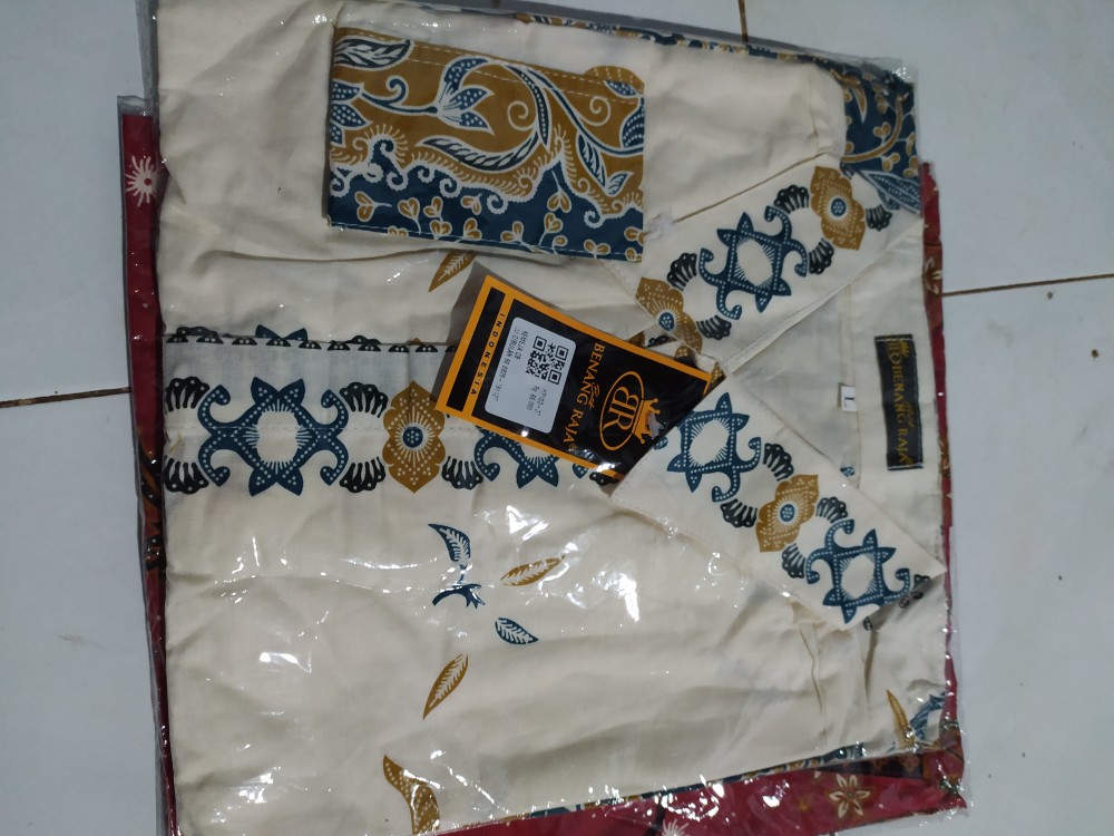 Benang Raja Kemeja Batik Pria Lengan Panjang Ukuran Jumbo 2xl 3xl 4xl 5xl