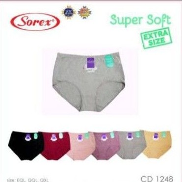 Celana dalam wanita jumbo sorex cd jumbo extra size super soft seamless sorex lembut best seller