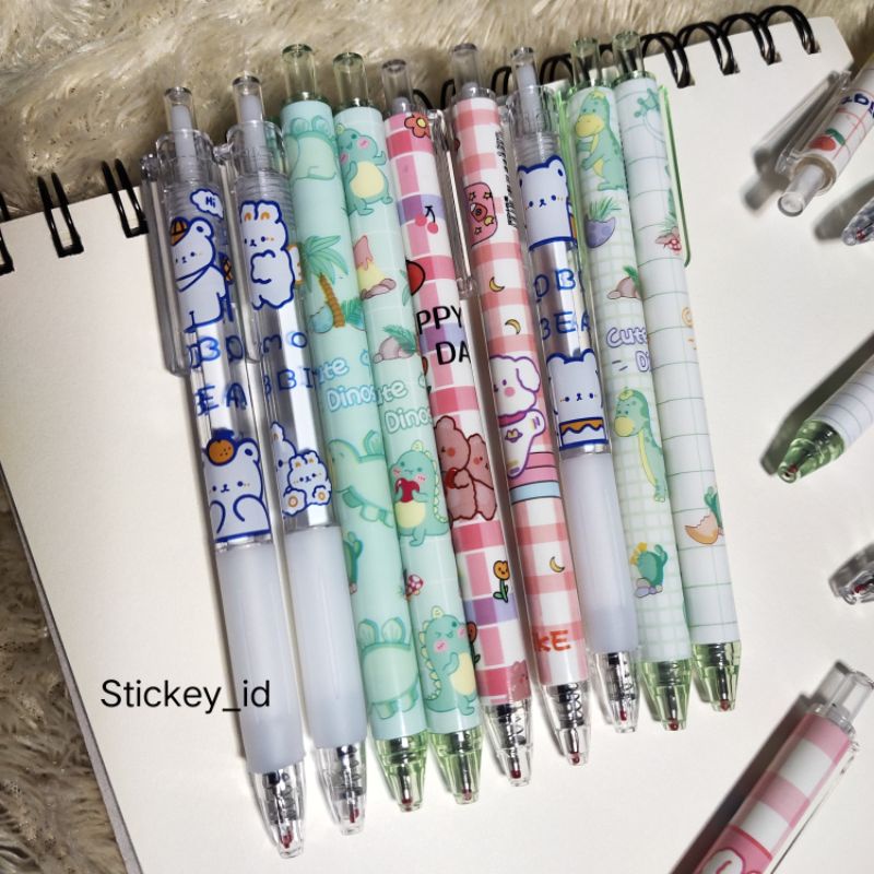 

1 BATANG PULPEN GEL MEKANIK 0.5MM MOTIF LUCU / BALLPOINT KOREA MEKANIK LUCU