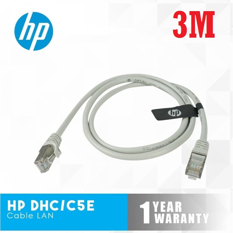 Kabel lan Hp 3m cat 5 5e ftp 100Mbps dhc-c5e FTP 3 m-Cable rj45 3 meter