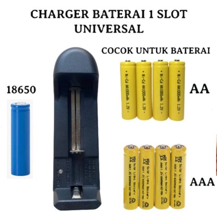 [CZM] BATTERY / BATERAI CHARGER 18650 KAPASITAS 3400 mAh