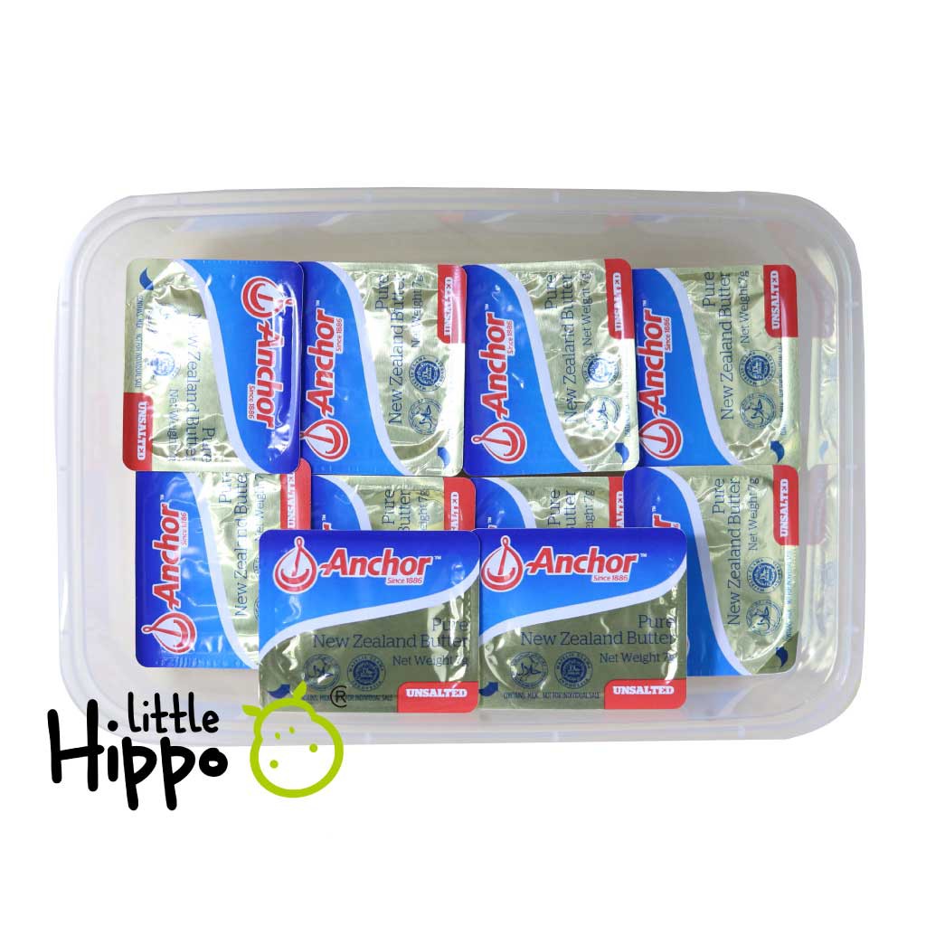 Anchor Unsalted Butter Mini Portion 10 UB 10g Unsalted Butter MPASI Anak Bayi HALAL Elle &amp; Vire  MPASI Bayi Lemak Mpasi Lemak Bayi