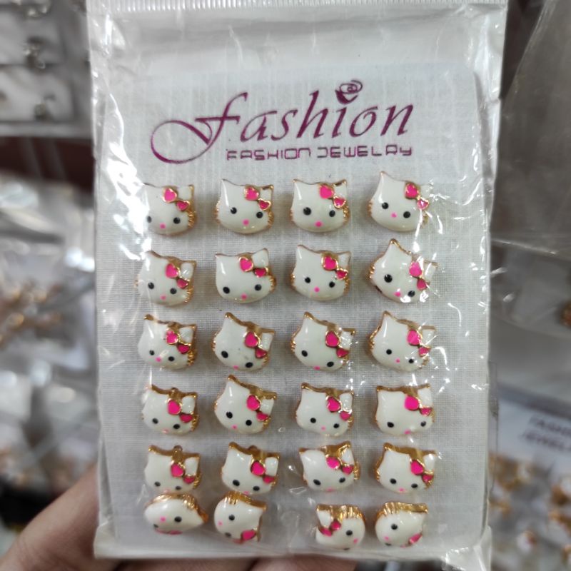 Anting Hello Kitty Pink Klip Anting Anak -anak