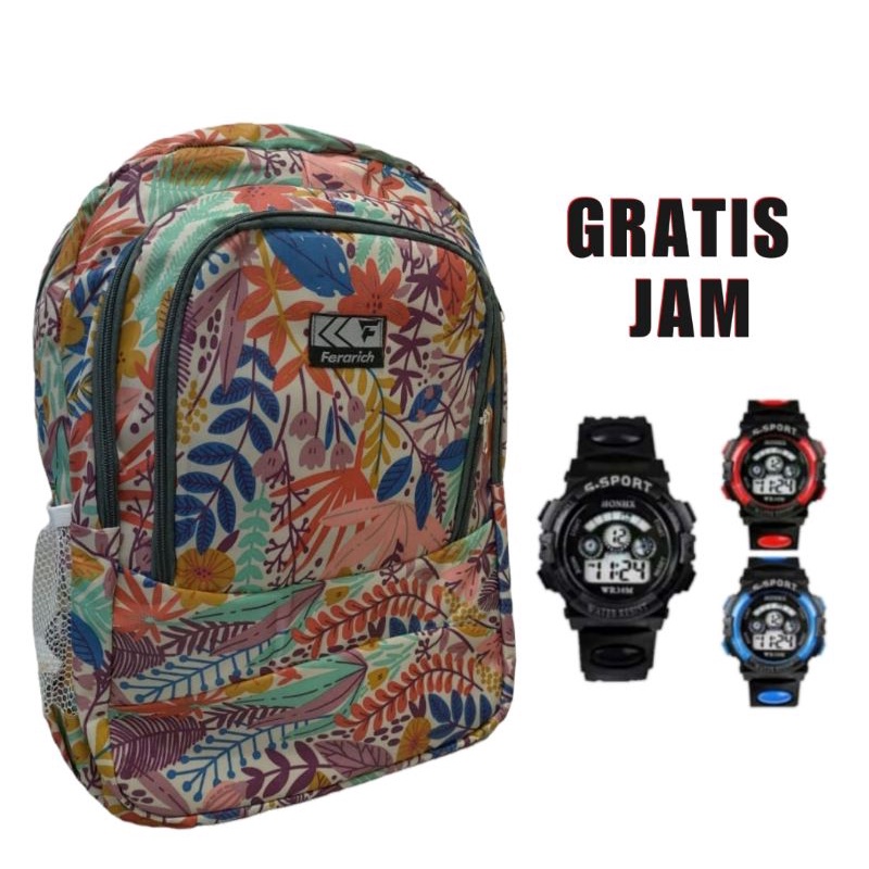 Tas sekolah anak laki laki motif superhero SD