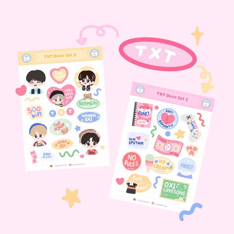 

snowystormco - Sticker Deco TXT Love Song