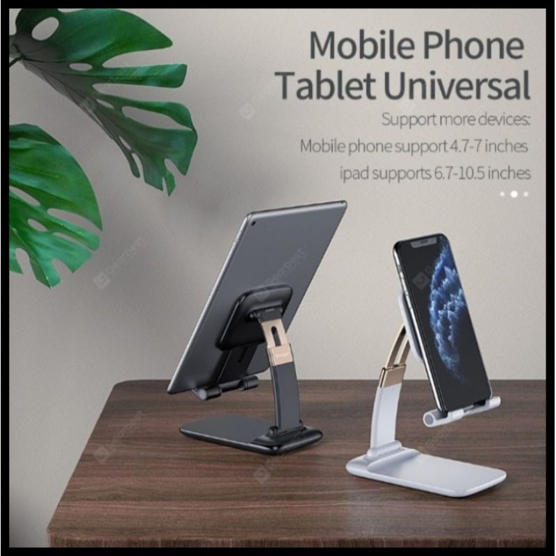 F5 STAND HOLDER MEJA FOLDING UNIVERSAL MULTIFUNGSI PHONE TABLET