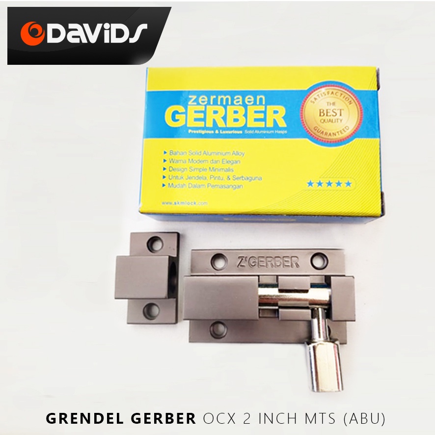 Grendel Pintu Jendela Aluminium Gerendel Alumunium Slot Pengunci Gerber CX-200