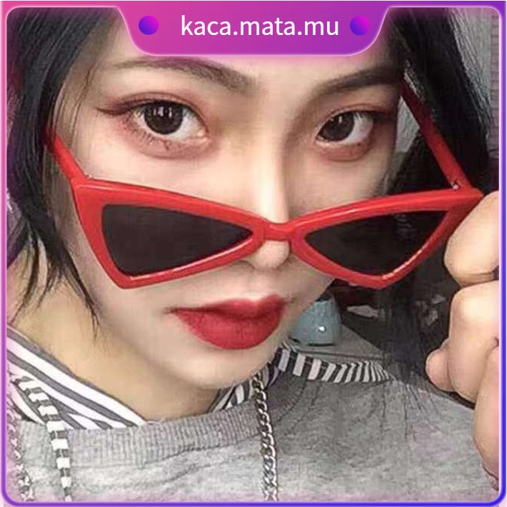Kacamata Hitam Perlindungan Anti Radiasi UV Wanita Sunglasses Terbaru Kotak Jennie Cat Eye Import Kacamata Fashion