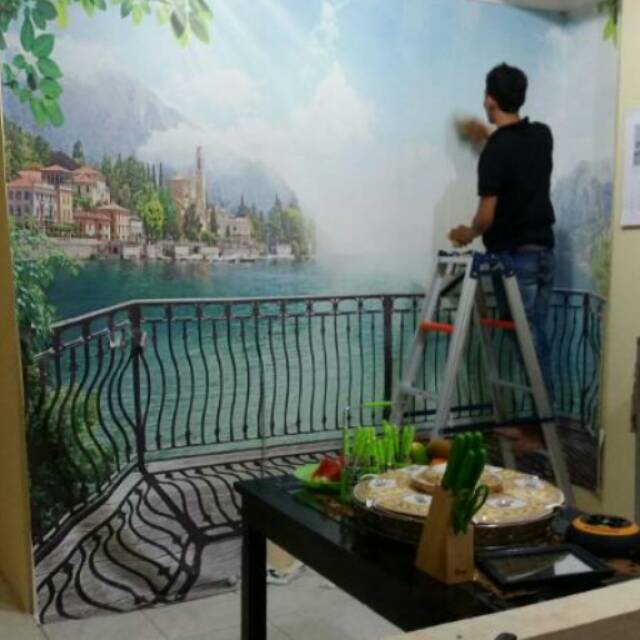  Wallpaper  custom 3D  Bandung  murah Shopee Indonesia