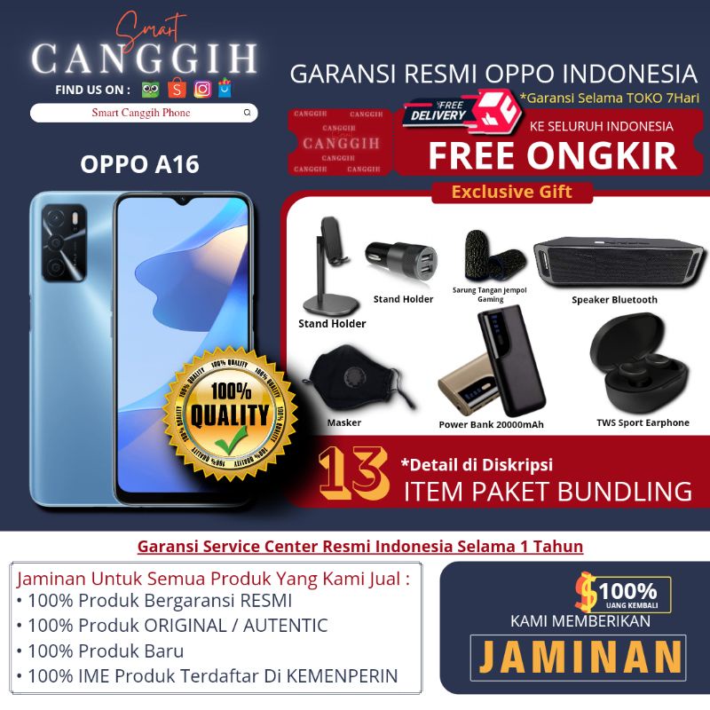 OPPO A16 RAM 4/64 GB