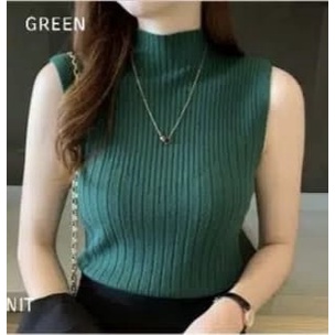 LIDYA TURTLENECK KNIT TANKTOP WANITA TERBARU