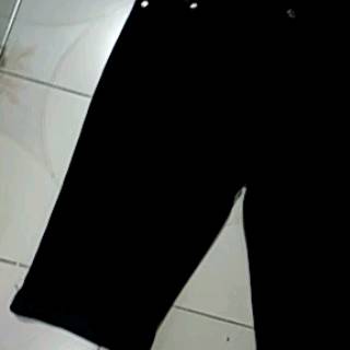  Celana  Jeans  Pendek Jumbo Hitam size 39 Soft Stretch Tebal 