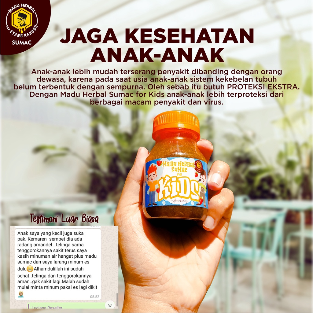 

Madu Sumac Herbal Kids 125 ml madu herbal