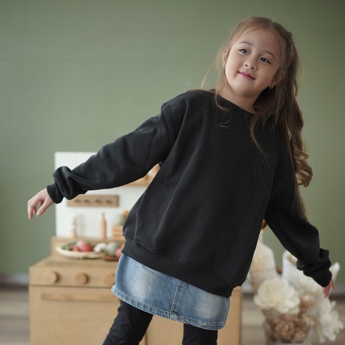 HOODIE GOODIE Kids Sweater Black