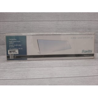 

Bantex Slanted Name Plate Holder - Ref.8856 / Acrylyc Papan Nama Meja