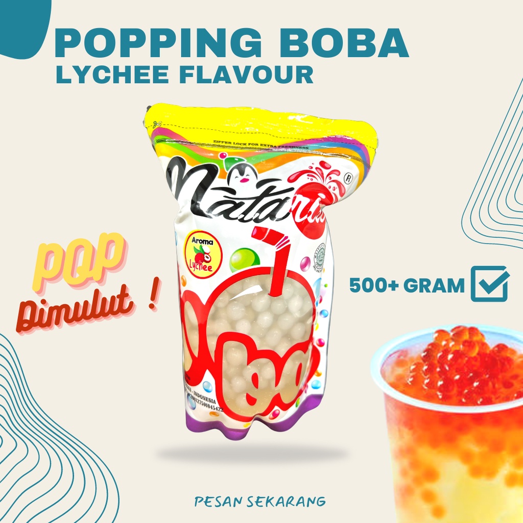 

Popping Boba Lychee 500g Cobain Dulu!