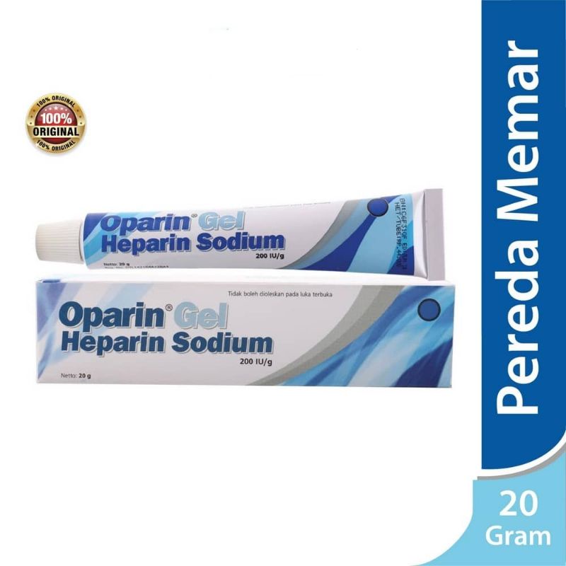 Oparin 4000 IU Gel 20gr / Heparin Sodium / Salep Memar / Lebam
