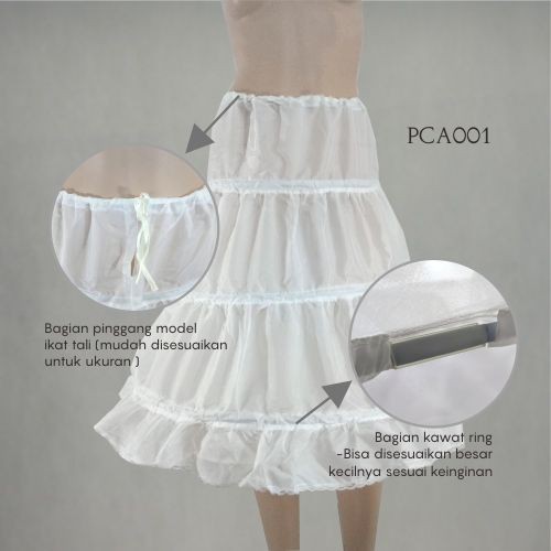 [PALING LARIS] PETTICOAT ANAK ROK PENGEMBANG GAUN AKSESORIS 3RING PCA001